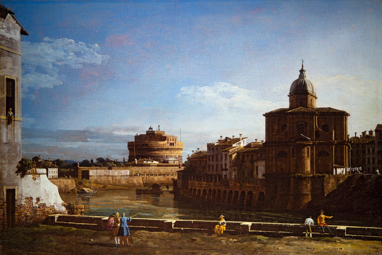 Kaksi näkymää Roomasta tekijältä Bernardo Bellotto