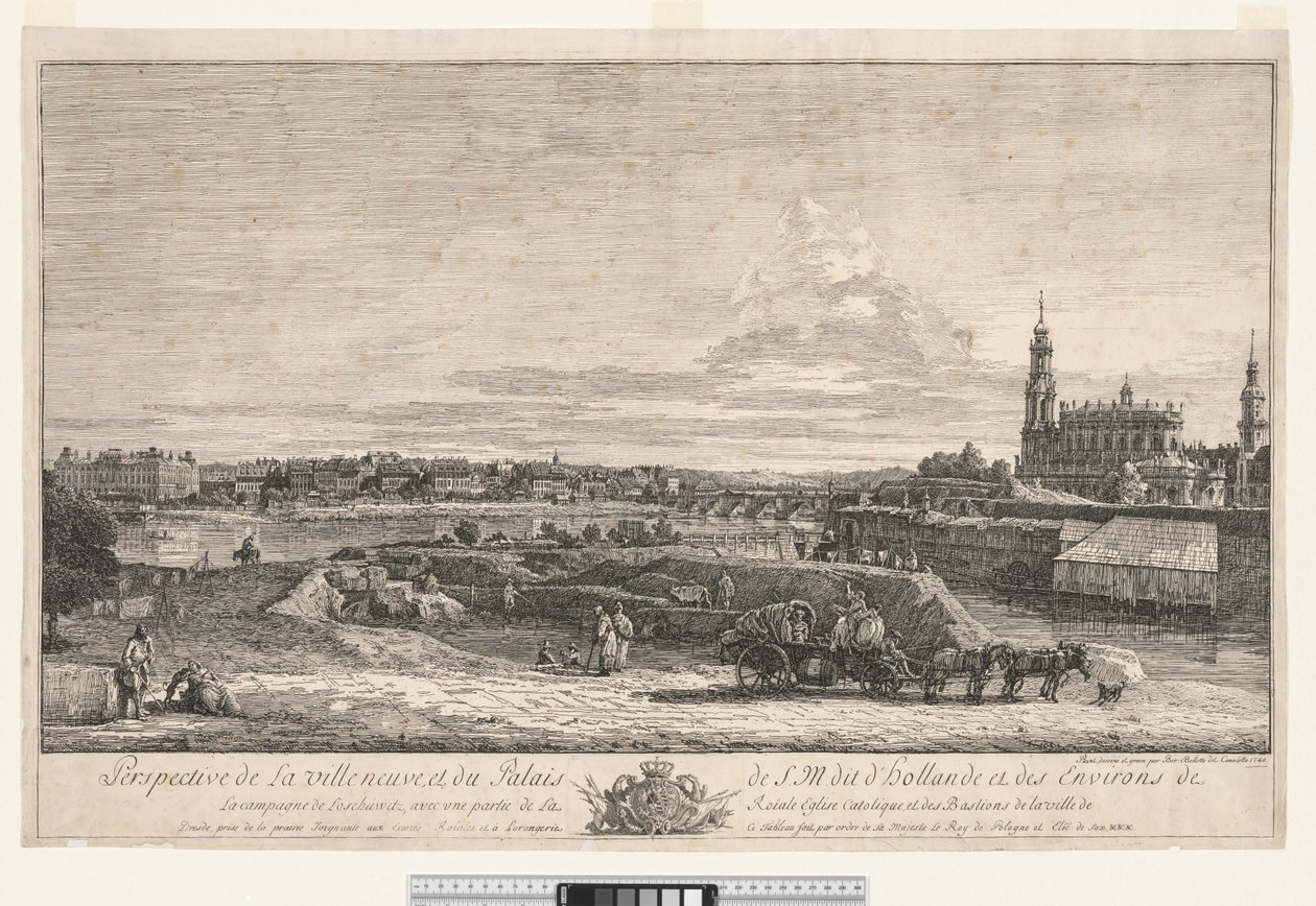 Näkymä Dresdenistä tekijältä Bernardo Bellotto