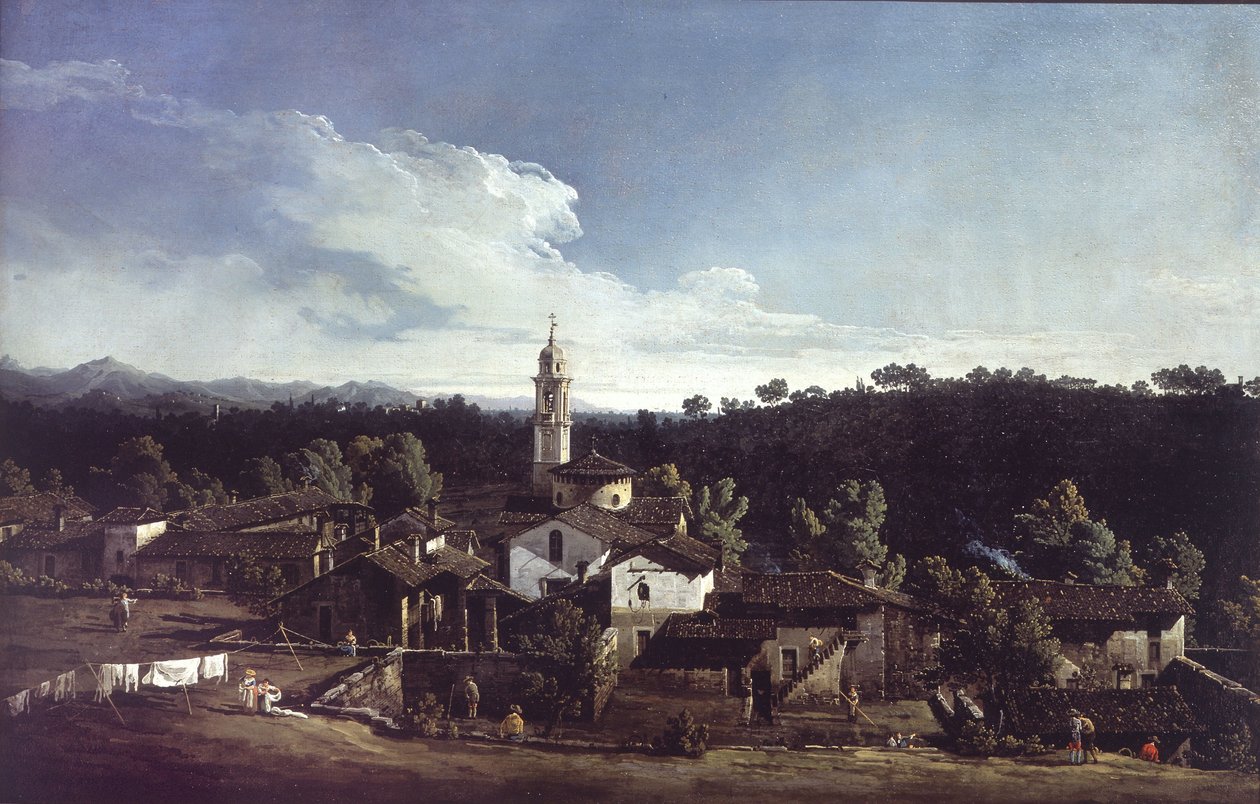 Näkymä Gazzadaan Varesen lähellä tekijältä Bernardo Bellotto