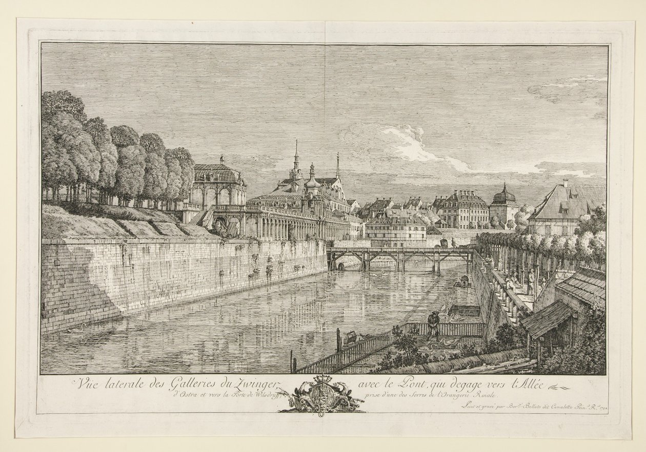Näkymä Dresdenin Zwingeristä tekijältä Bernardo Bellotto