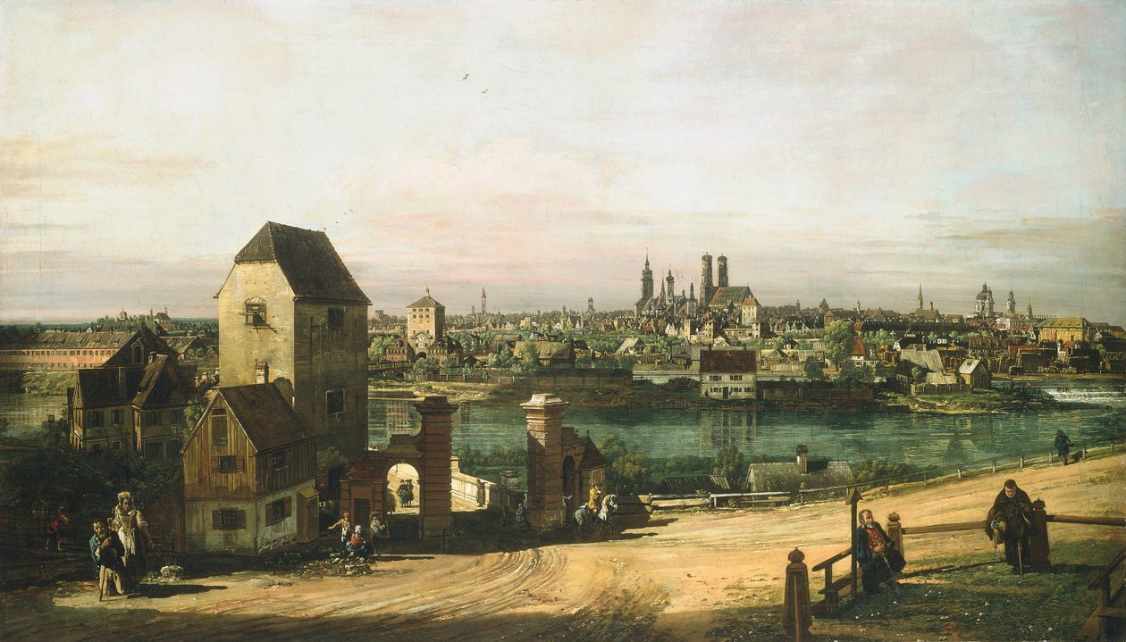 Näkymä Müncheniin tekijältä Bernardo Bellotto and Workshop