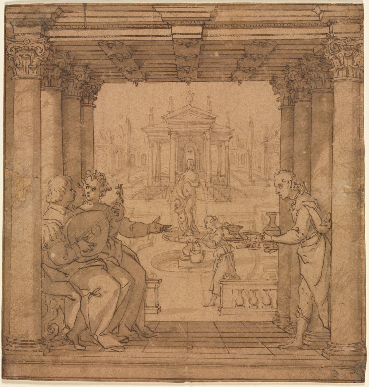 Kuvitus Torquato Tassos Gerusalemme Liberatasta, 1586-1590. tekijältä Bernardo Castello