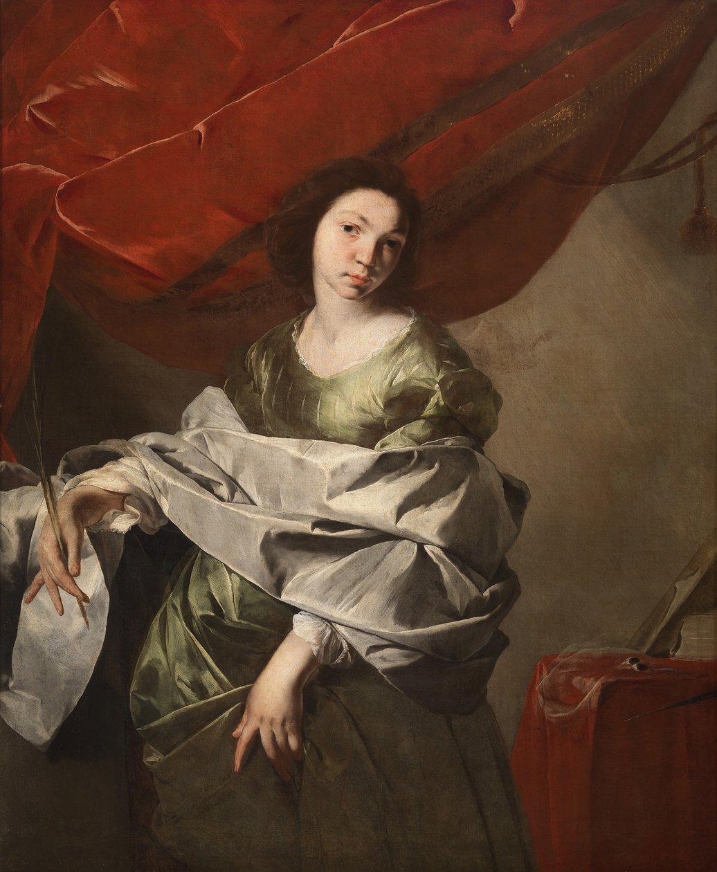 Saint Lucia, noin 1645-1648. tekijältä Bernardo Cavallino