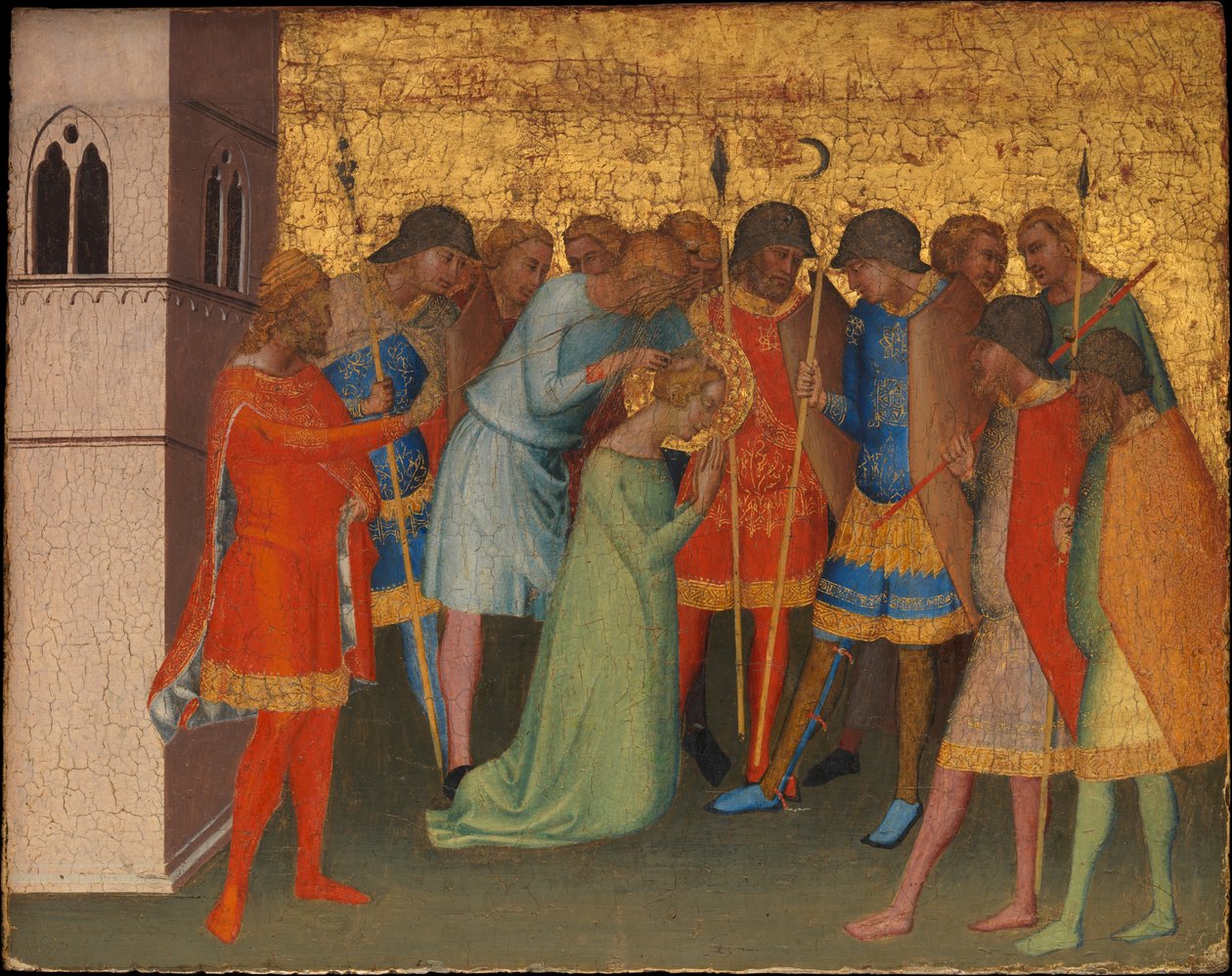 Saint Reparata valmistellaan teloitusta varten, n. 1327-48 (tempera puulla) tekijältä Bernardo Daddi