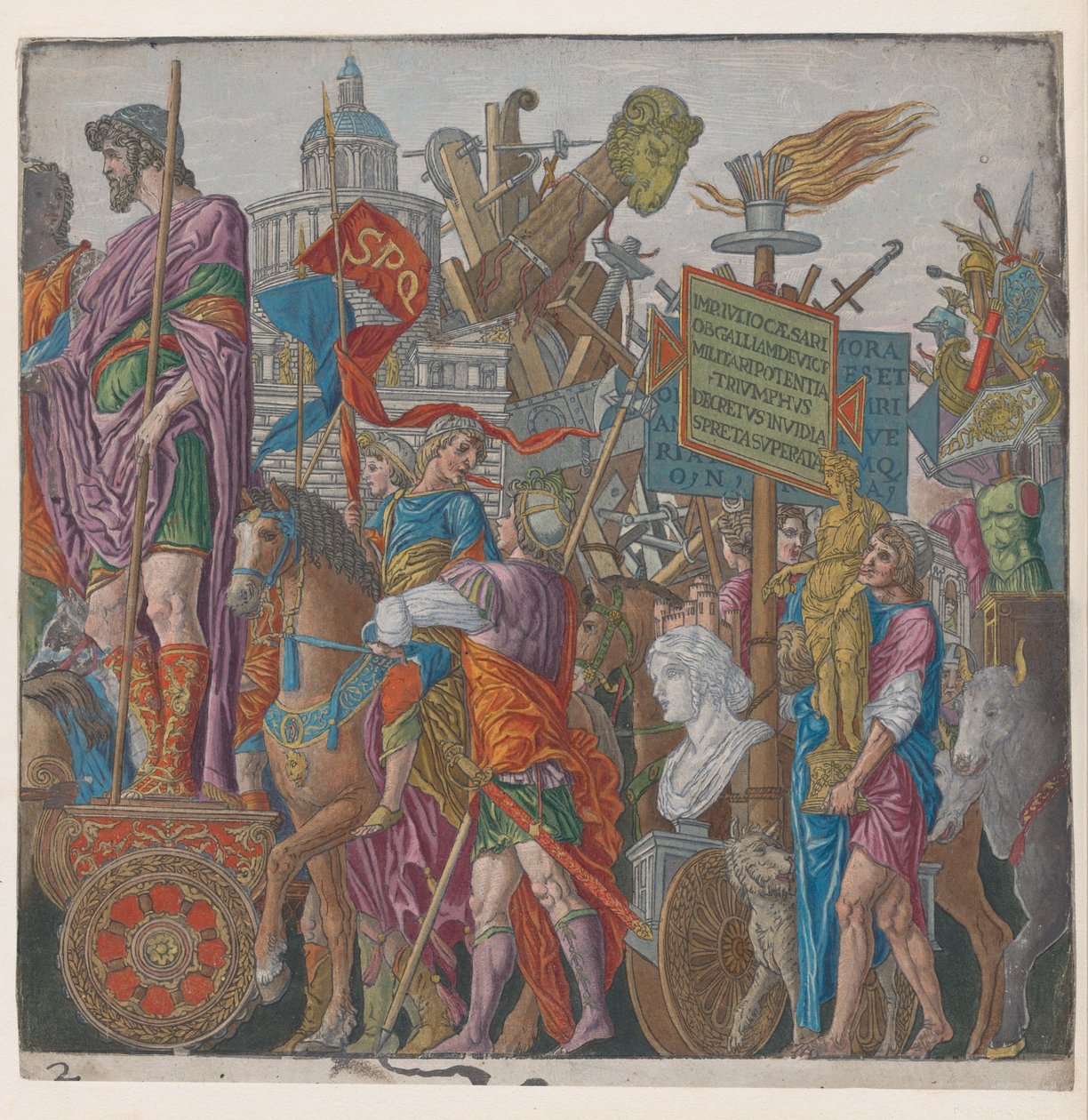 Arkki 2: Voittovaunut, Julius Caesarin voitosta, 1599. tekijältä Bernardo Malpizzi