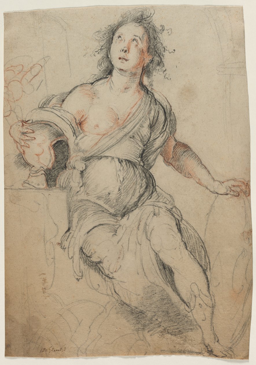 Allegorinen hahmo, n. 1635. tekijältä Bernardo Strozzi