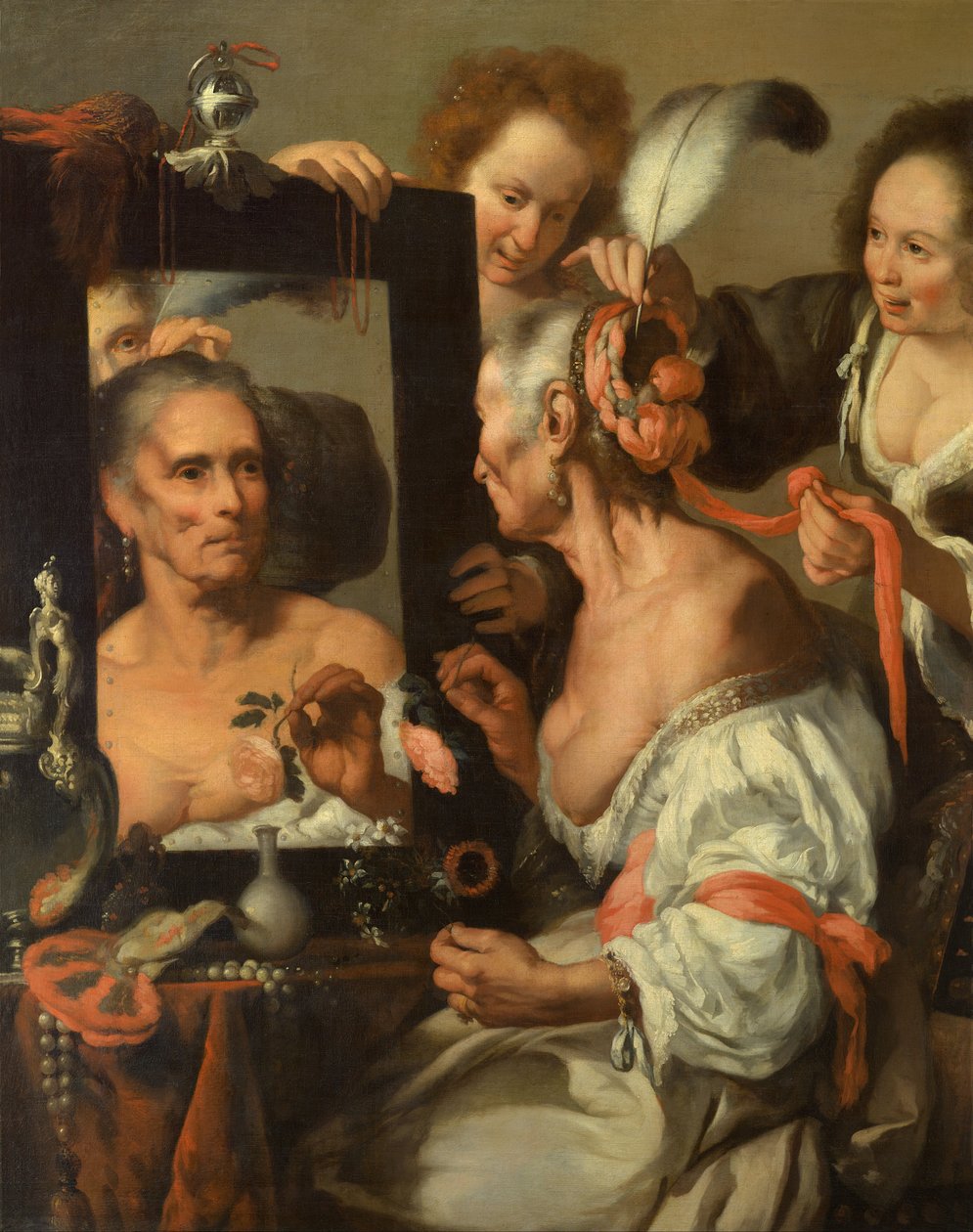 Pysyvyyden allegoria (Vanha koketti) tekijältä Bernardo Strozzi