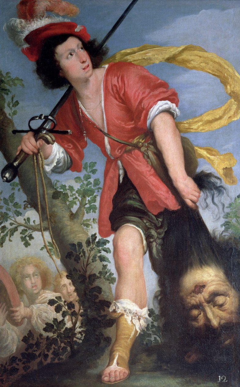 Daavid Goljatin pään kanssa tekijältä Bernardo Strozzi