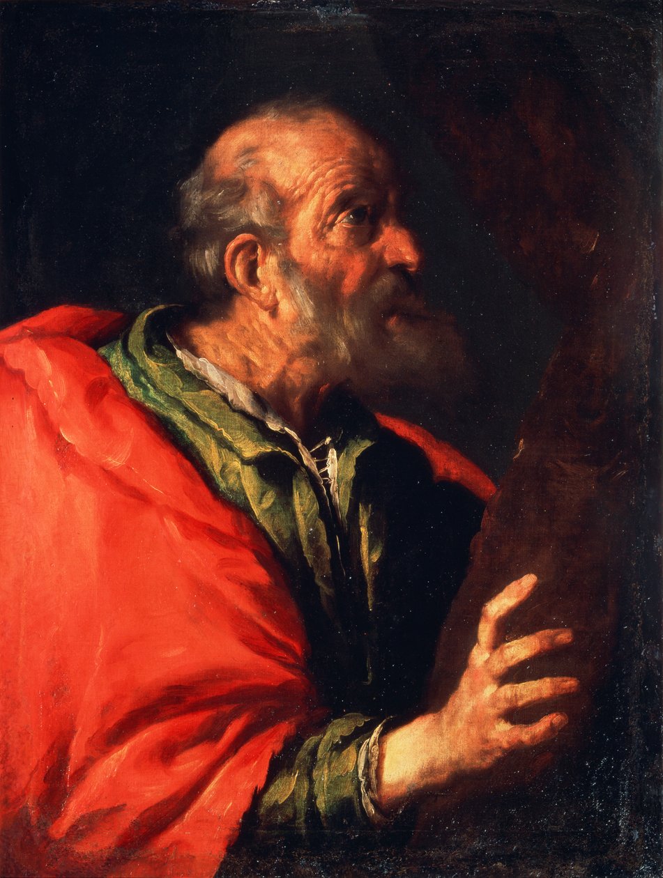 Vanhan miehen pää, apostoli Pietari, 1600-luku tekijältä Bernardo Strozzi
