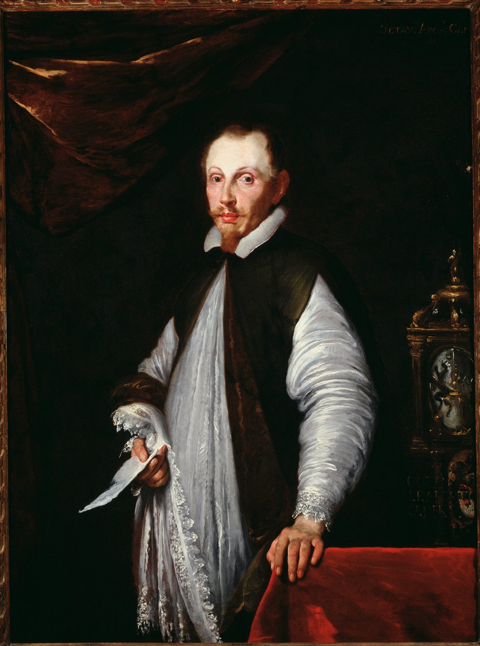 Kardinaali Ottaviano Raggin muotokuva (öljy kankaalle tekijältä Bernardo Strozzi