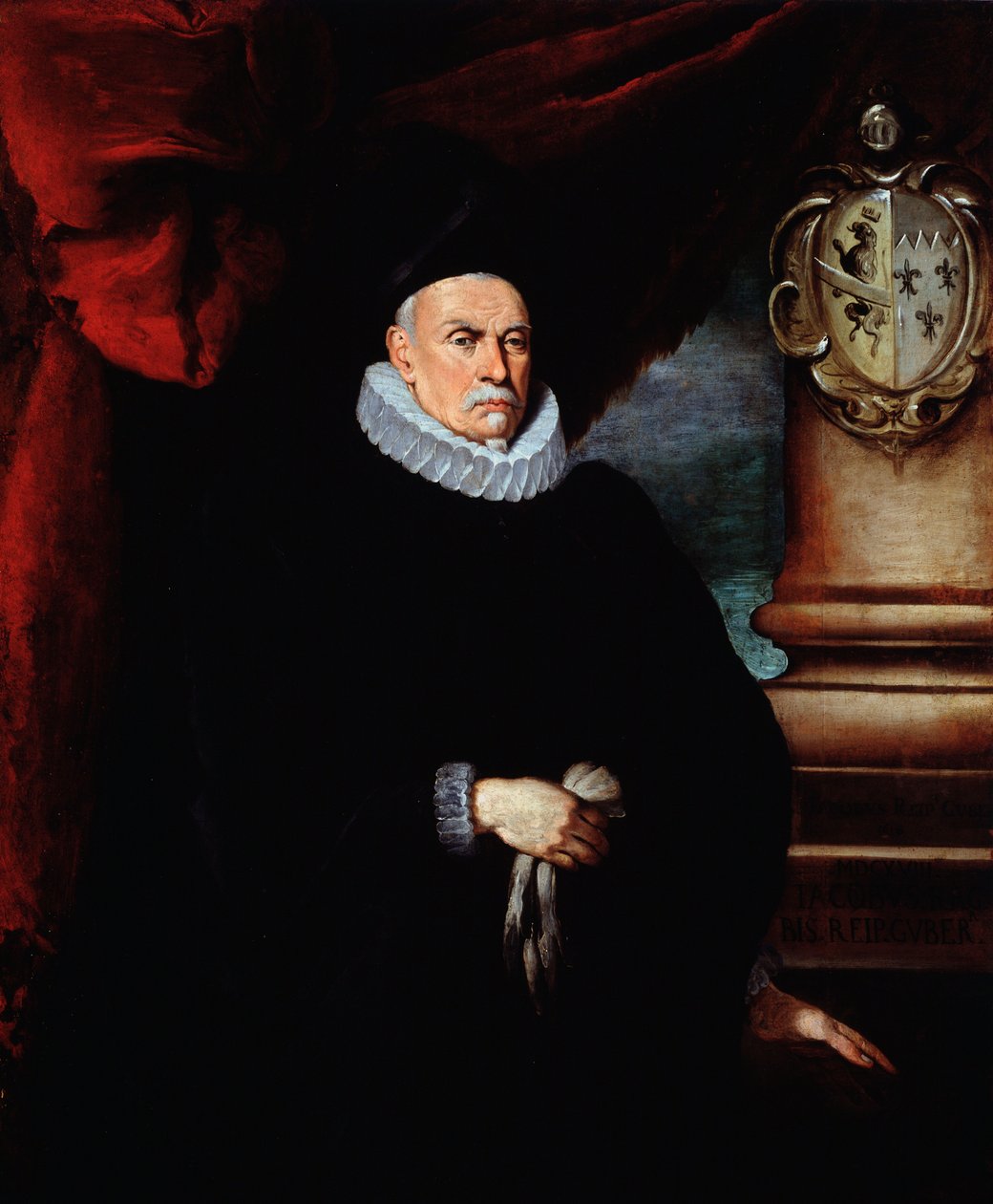 Genovan tasavallan senaattorin Giacomo Raggin muotokuva (öljy kankaalle tekijältä Bernardo Strozzi