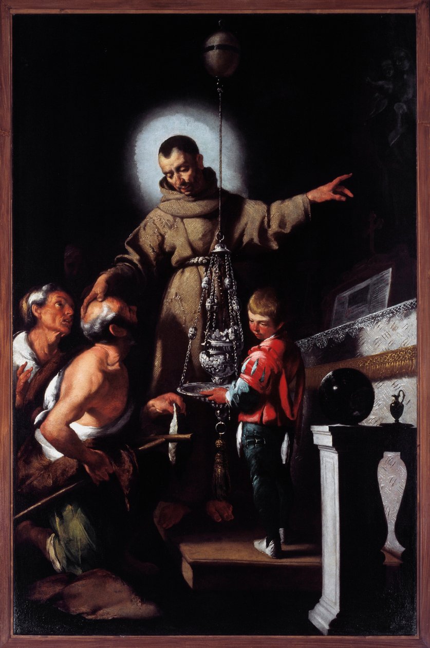 Pyhän Didacus Alcalalaisen muotokuva (öljy kankaalle tekijältä Bernardo Strozzi