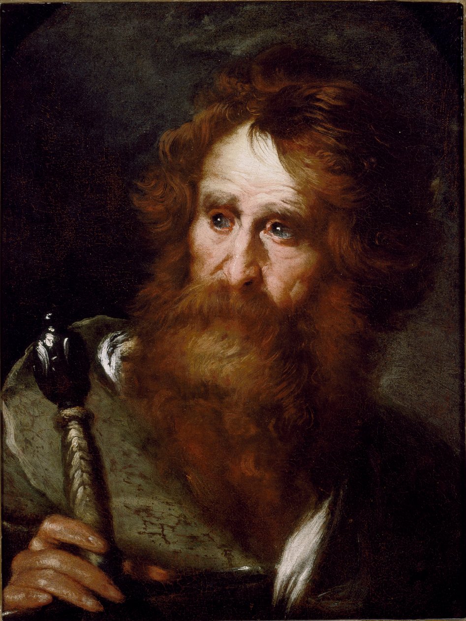 Pyhän Paavalin maalaus Bernardo Strozzin (1581-1644) Genes Gallery of Palazzo Rosso tekijältä Bernardo Strozzi