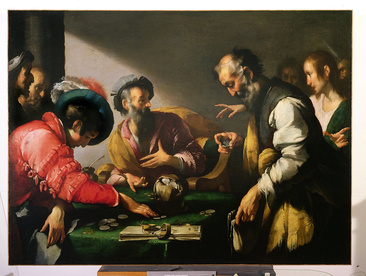 Pyhän Matteuksen kutsuminen, n. 1620 tekijältä Bernardo Strozzi