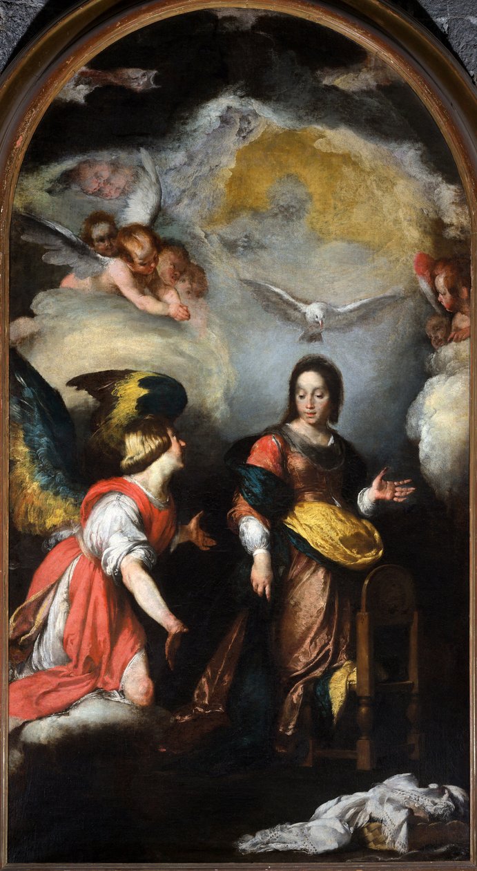Kaikkein pyhin inkarnaatio (nuhteeton sikiäminen), alttaritaulu tekijältä Bernardo Strozzi