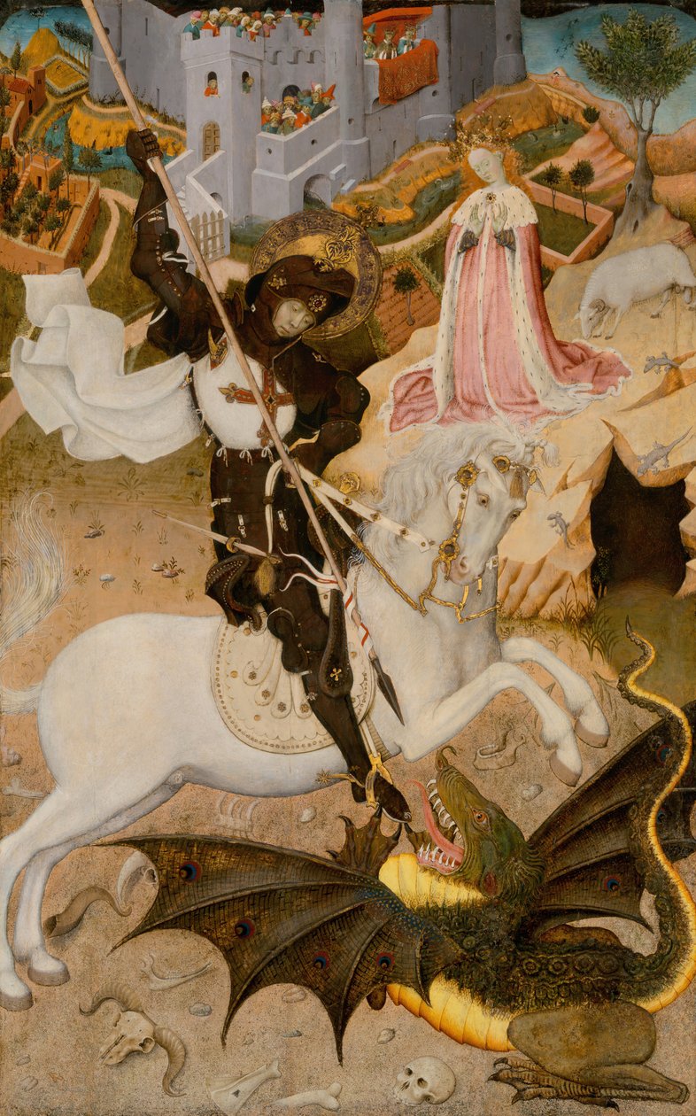 Pyhä Yrjö ja lohikäärme, 143435. tekijältä Bernat Martorell