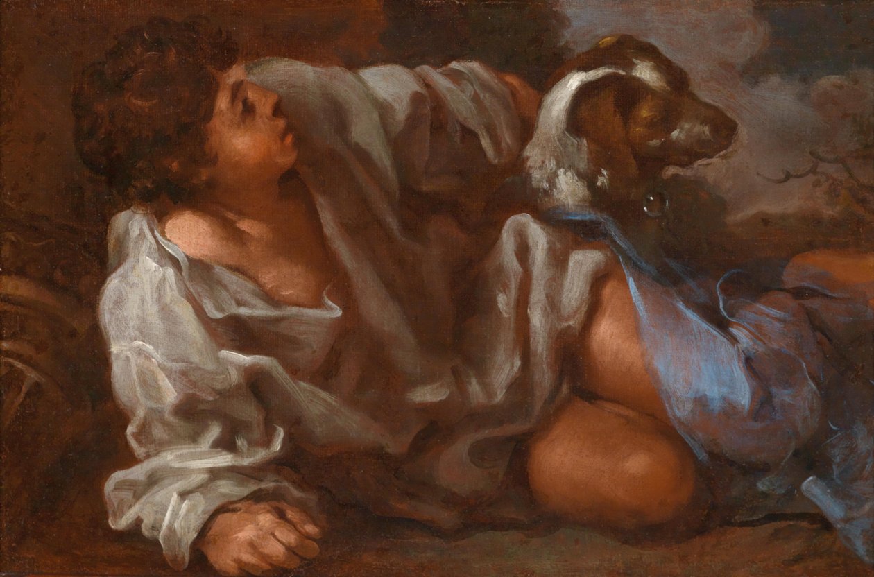 Junge mit Hund tekijältä Bernhard Keil