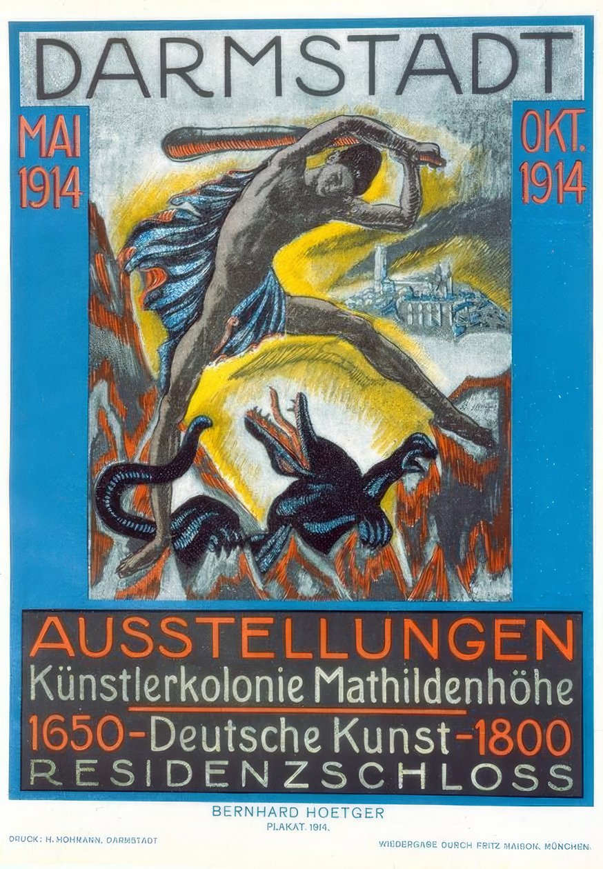 NÄYTTELYT Mathildenhöhen taiteilijasiirtokunta / saksalainen taide 1650–1800 / DARMSTADT TOUKOKUU - LOKA tekijältä Bernhard Hoetger
