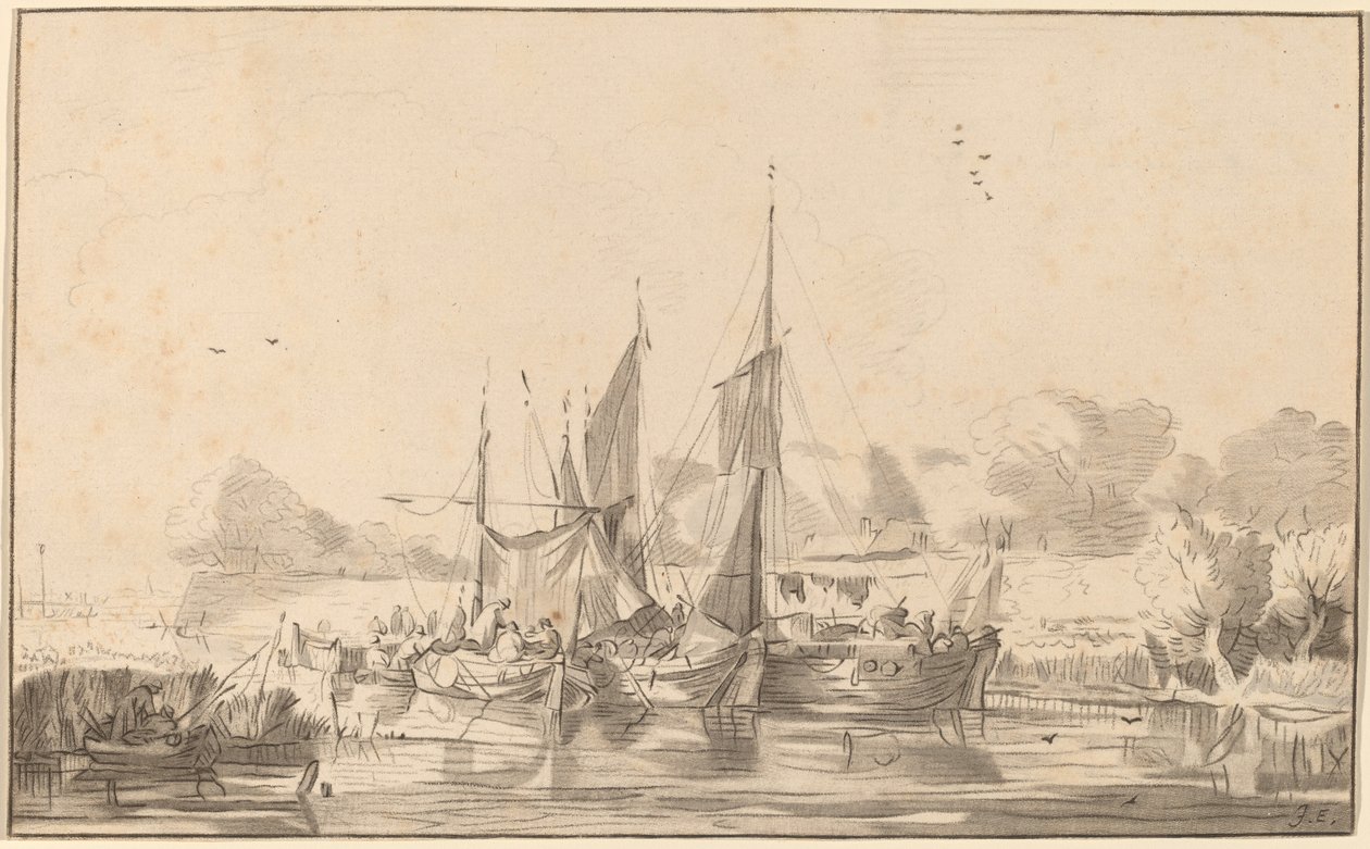 Utrechtin kanava, 1771, julkaistu 1787. tekijältä Bernhard Schreuder
