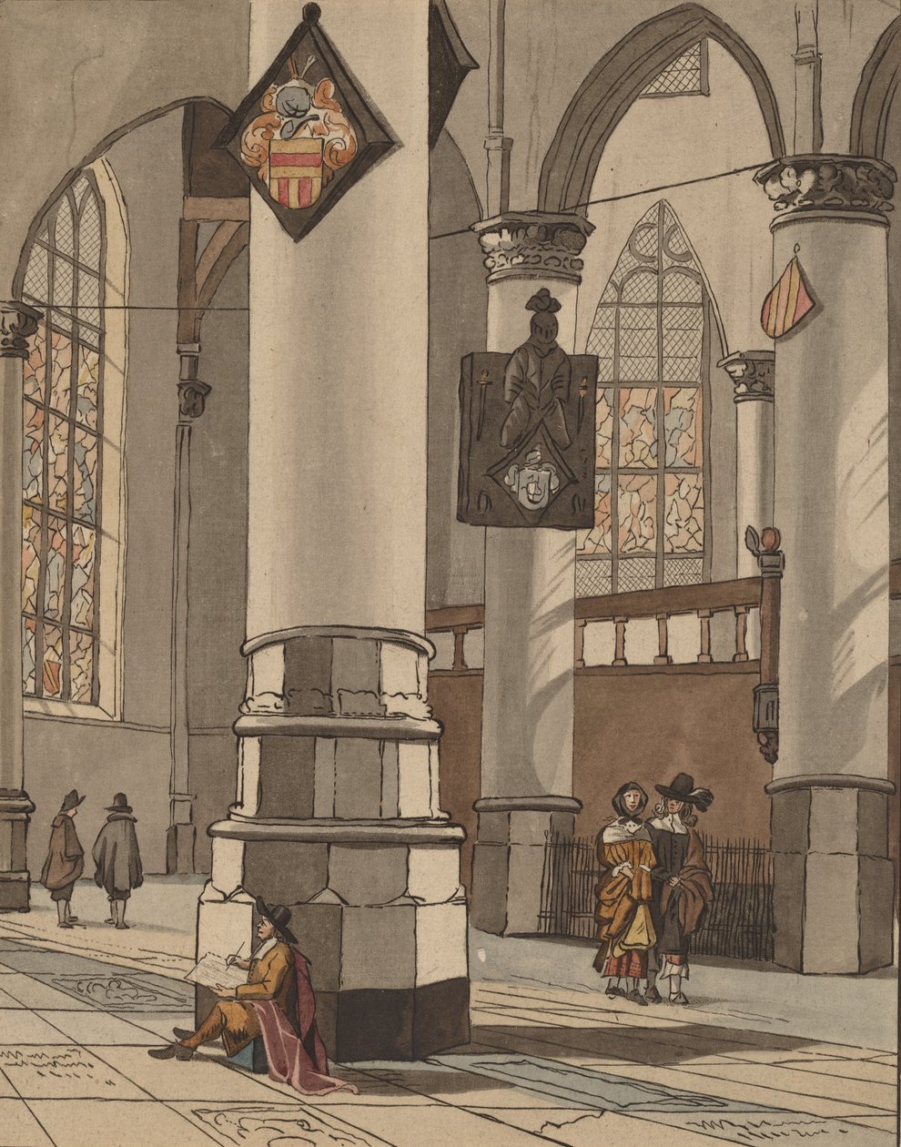 Kirkon sisustus, 1774. tekijältä Bernhard Schreuder