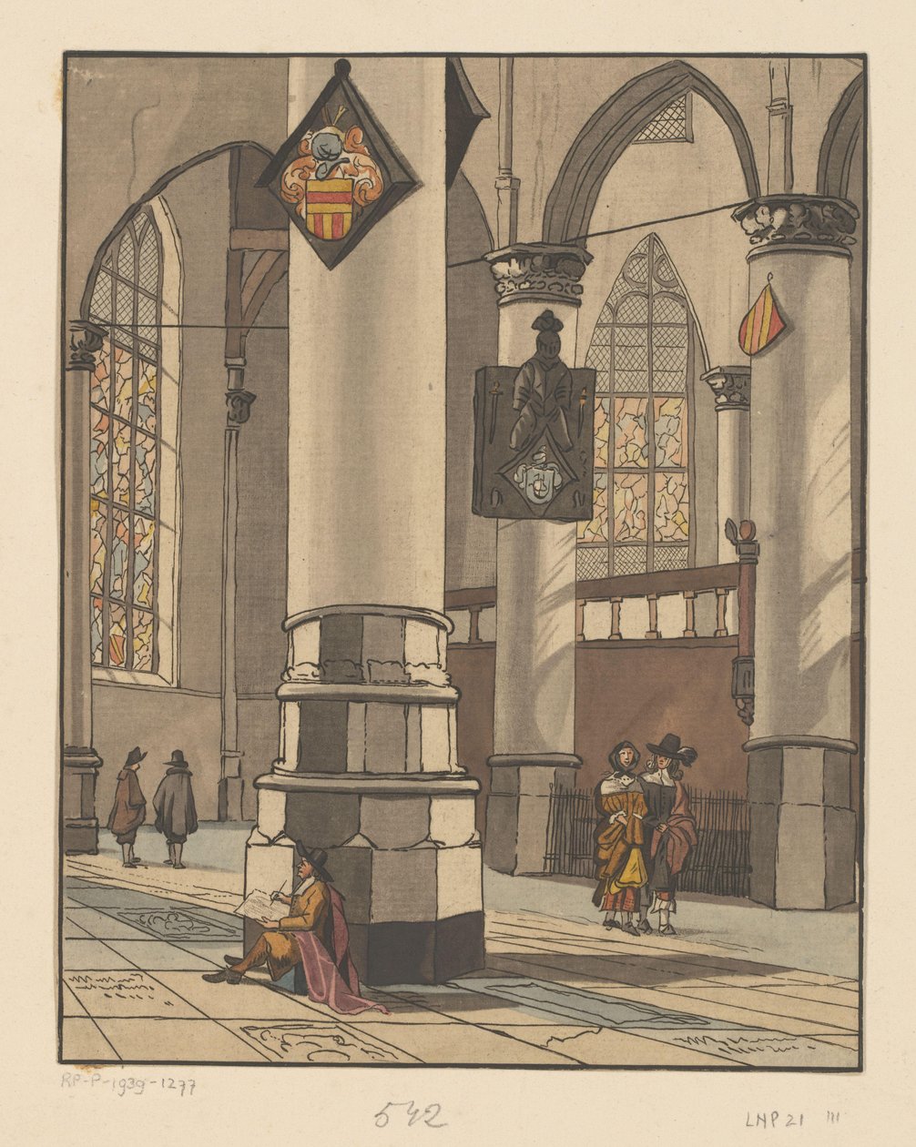 Kerkinterieur tekijältä Bernhard Schreuder