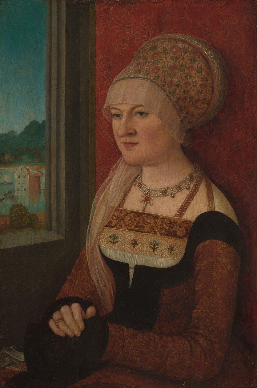 Naisen muotokuva, noin 1510-15 (öljy lehmukselle). tekijältä Bernhard Strigel