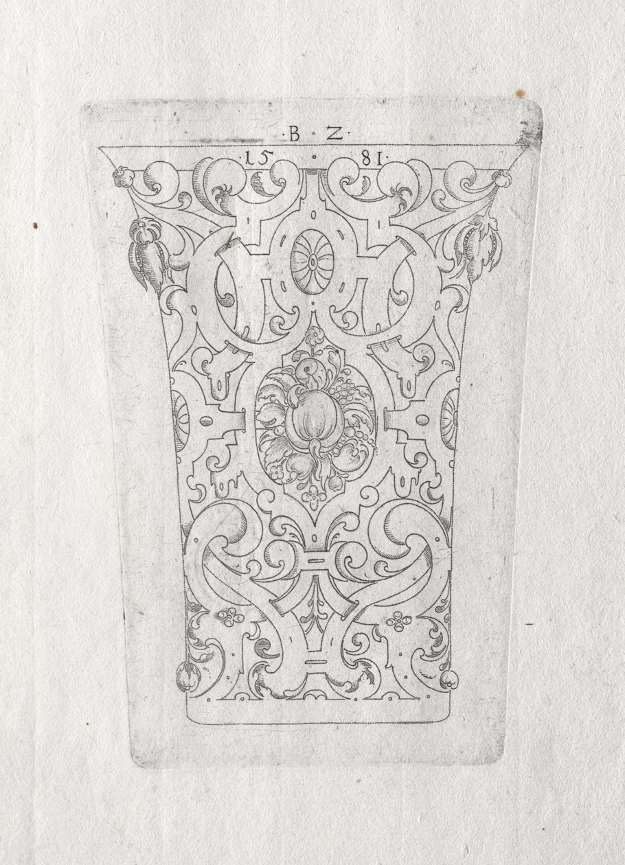 Koristelasi, 1581. tekijältä Bernhard Zan