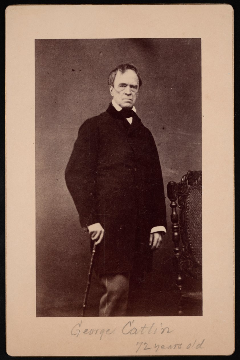 George Catlinin muotokuva 1796-1872, noin 1867. tekijältä Bernheim