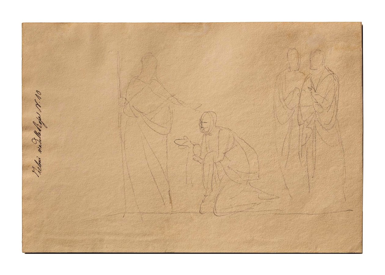 Christus und die kanaanäische Frau tekijältä Bertel Thorvaldsen