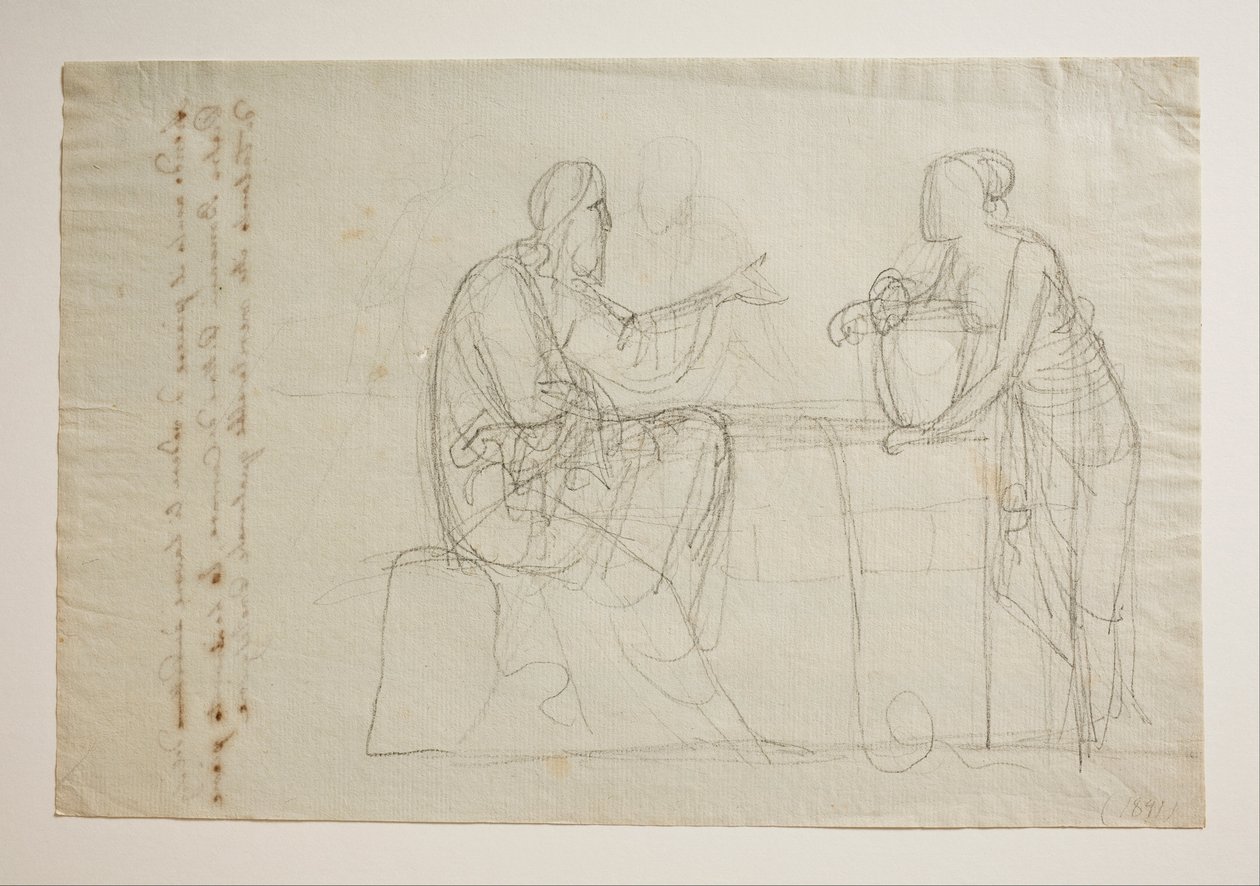 Kristus ja samarialainen nainen tekijältä Bertel Thorvaldsen