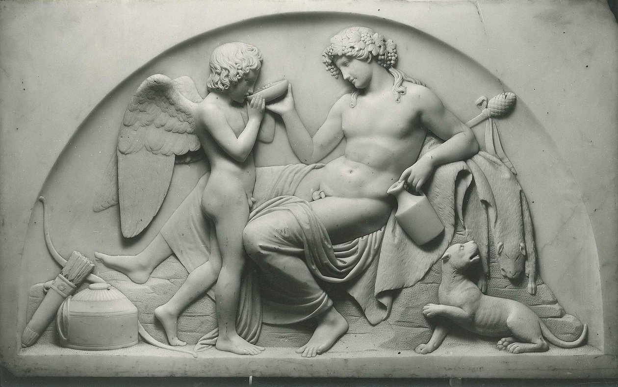 Amor juo Bacchuksen maljasta tekijältä Bertel Thorvaldsen