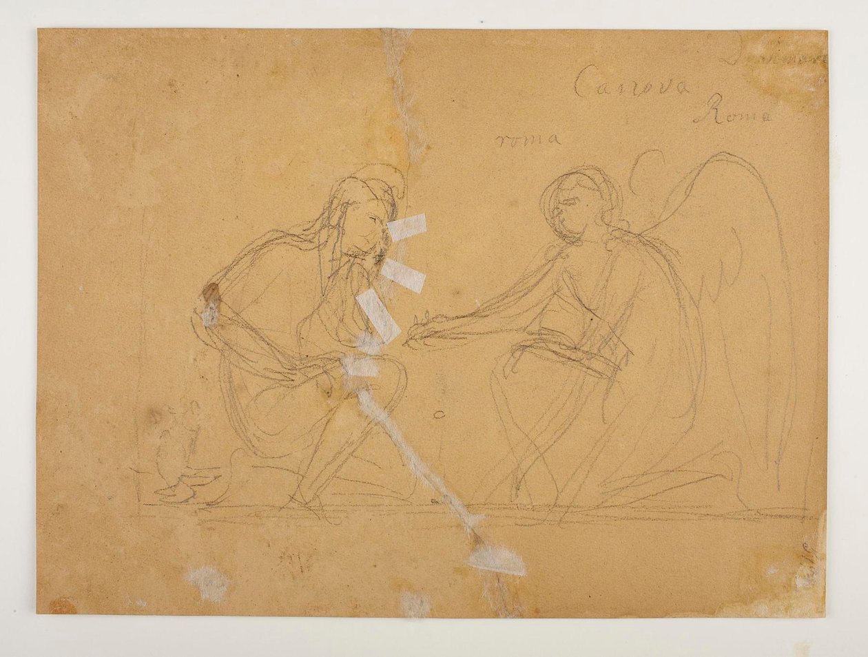 Cupid und Ganymede spielen Terre tekijältä Bertel Thorvaldsen