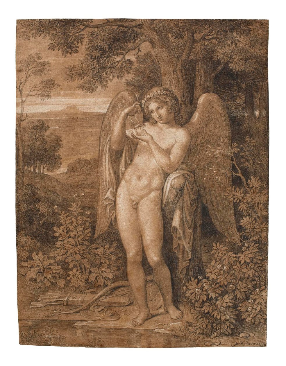 Amor ja perhonen tekijältä Bertel Thorvaldsen