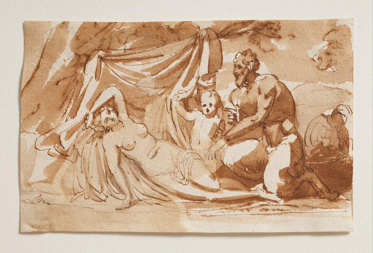 Jupiter satyyrina ja Antiope tekijältä Bertel Thorvaldsen
