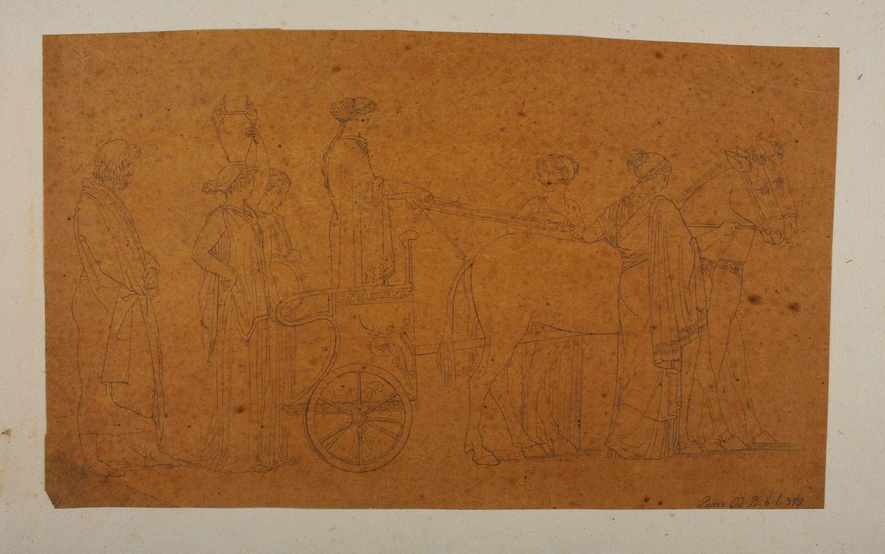 Odysseus folgt Nausikaa und den Ehrendamen tekijältä Bertel Thorvaldsen