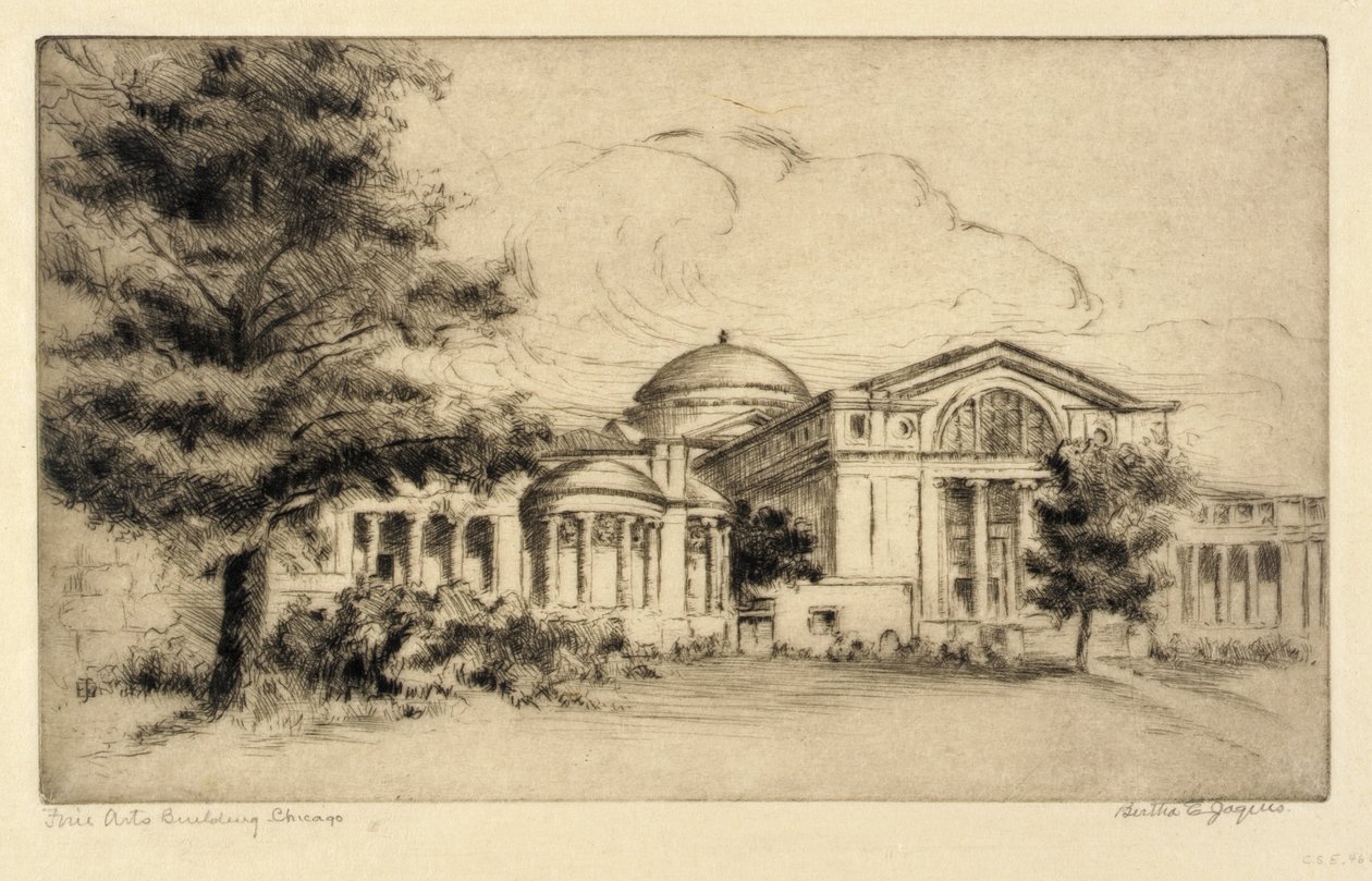 Fine Arts Building, Chicago (julkisivu, länsi) tekijältä Bertha E. Jaques