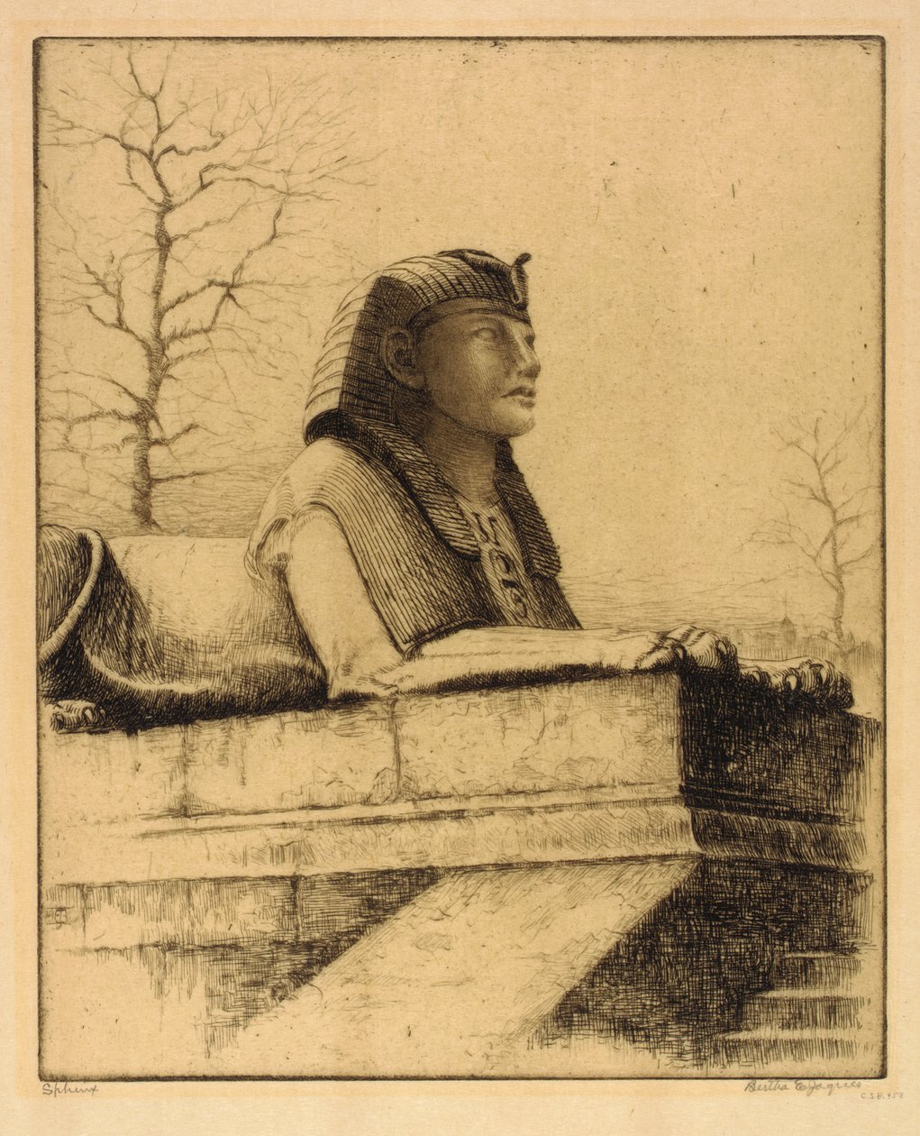 Sphinx, Thames, Lontoo tekijältä Bertha E. Jaques