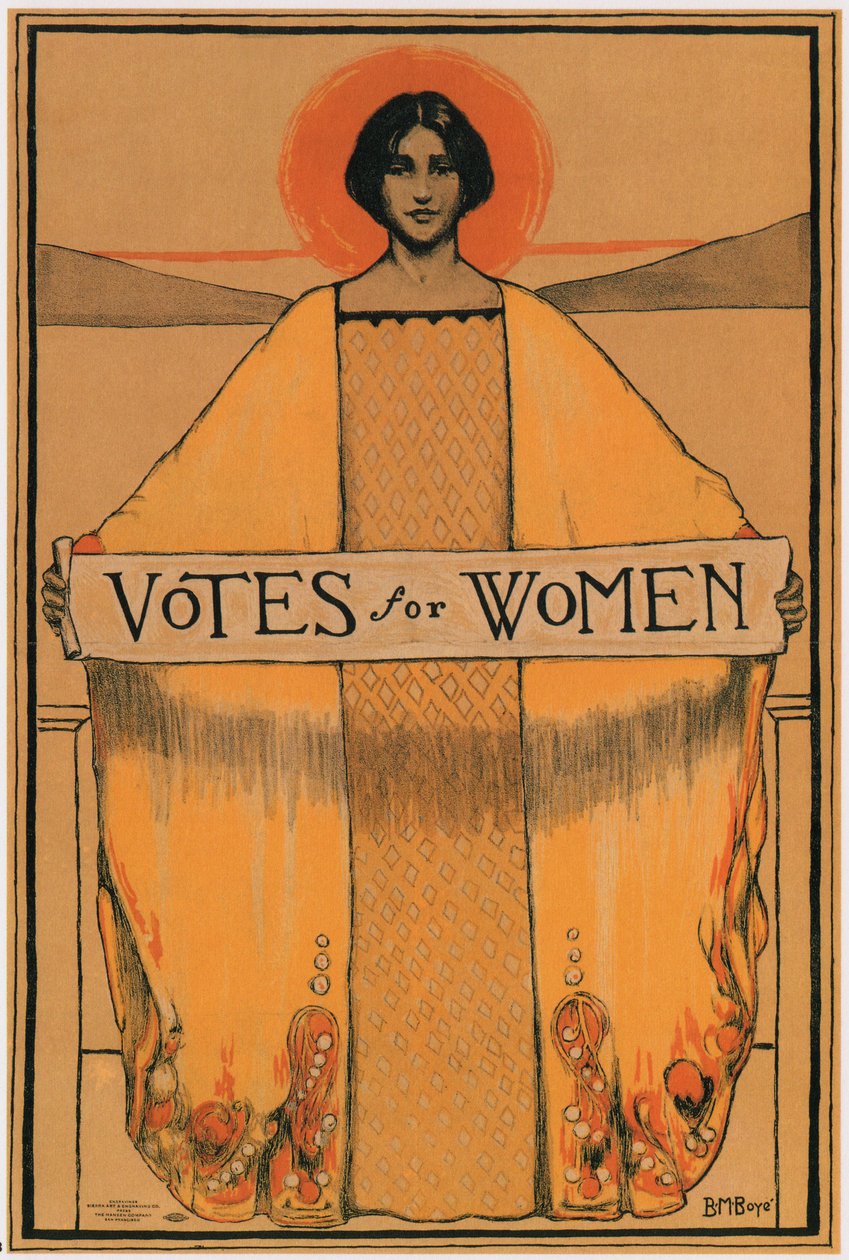 Äänet naisille - Boye, Bertha Margaret (1883-1930) - 1911-1913 - Värilitografia - Yksityiskokoelma tekijältä Bertha Margaret Boye