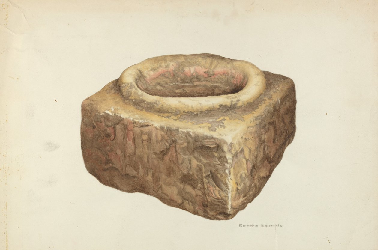 Sandstone Holy Water Font tekijältä Bertha Semple