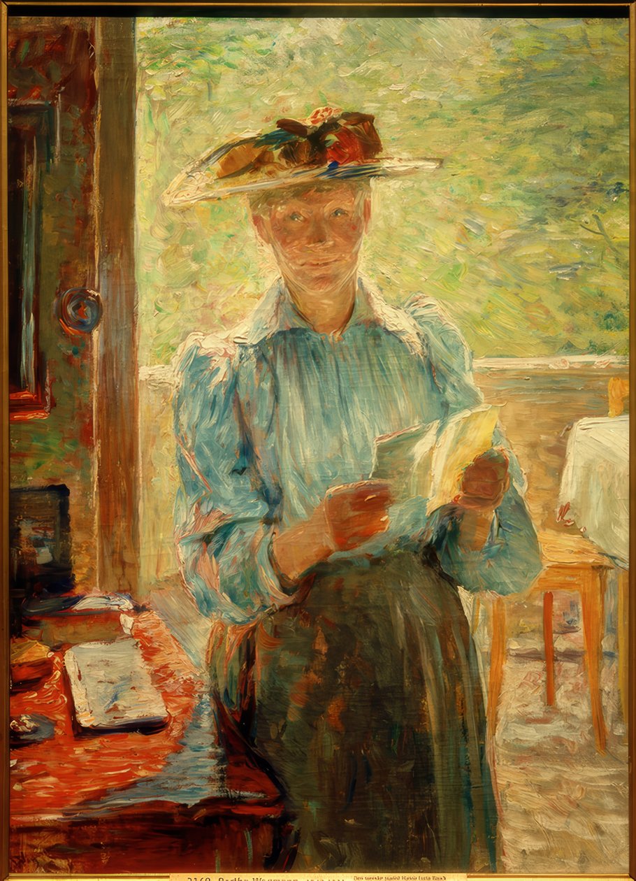 Ruotsalaisen pianistin Hanna Lucia Bauckin muotokuva tekijältä Bertha Wegmann
