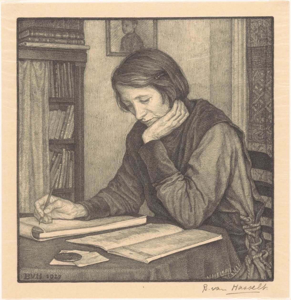 Retrat de Sanne Bruinierfinnish tekijältä Bertha van Hasselt (signed by artist)