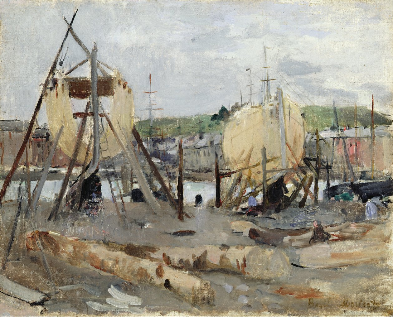 Veneenrakennus, 1874 tekijältä Berthe Morisot