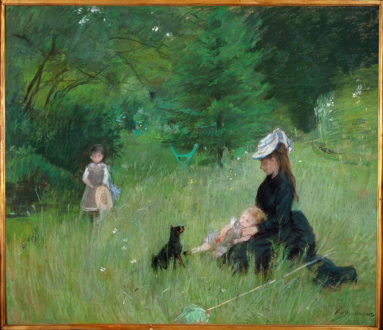 Dans un parc tekijältä Berthe Morisot