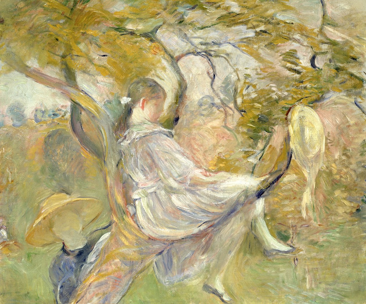 Omenapuussa, 1890 tekijältä Berthe Morisot