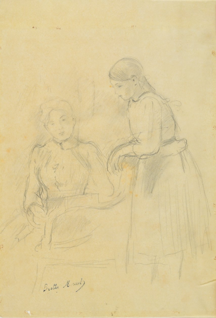 Alice Gambyn ja Julie Manetin muotokuva, 1889 tekijältä Berthe Morisot
