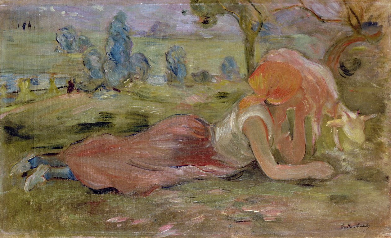 Vuohipaimen, 1891 tekijältä Berthe Morisot