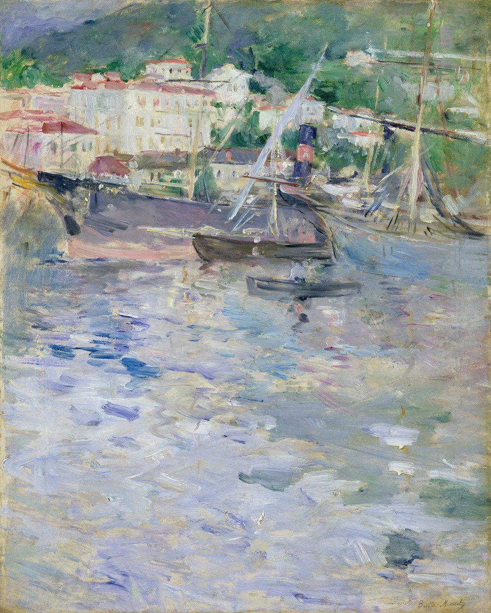 Satama, Nizza, 1882 tekijältä Berthe Morisot
