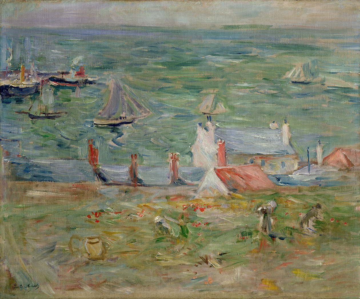 Goreyn satama Jerseyllä, 1886 tekijältä Berthe Morisot