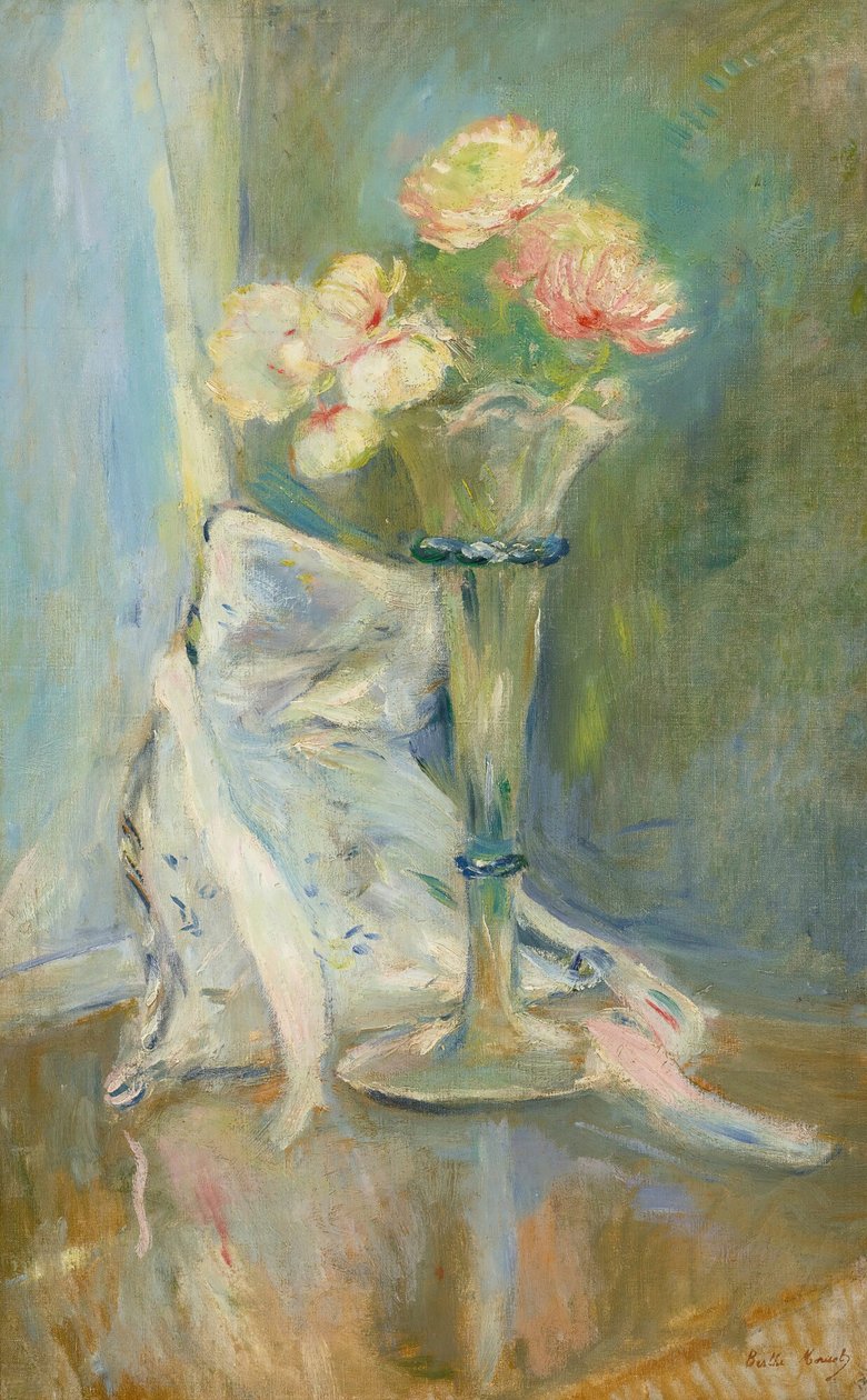 Pink Anemones, 1891. tekijältä Berthe Morisot