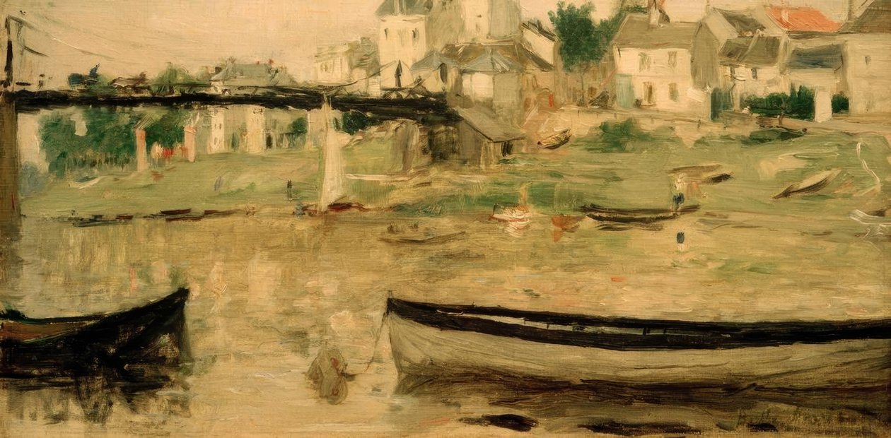 Bateaux sur la Seine tekijältä Berthe Morisot